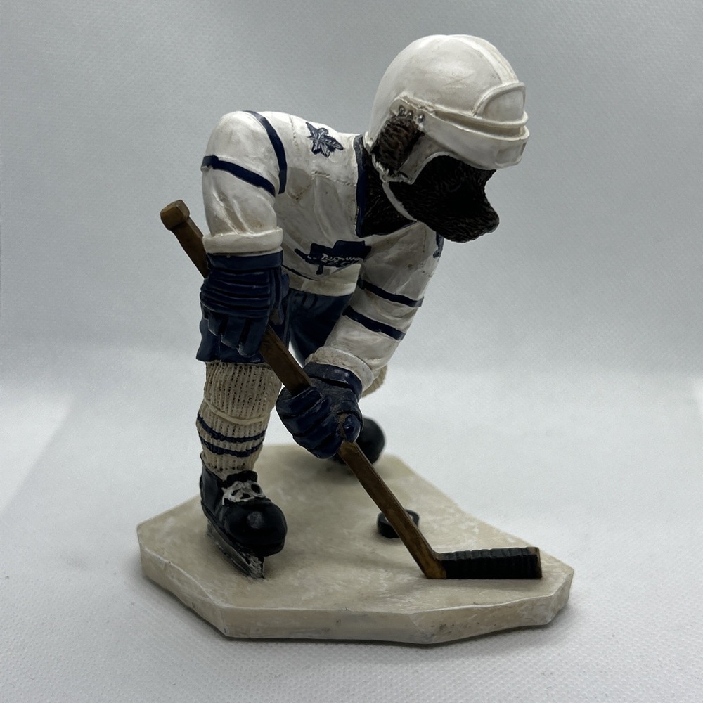 Toronto Maple Leafs Bear Hockey Player Figurine 5" by 4"